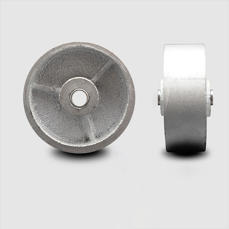 Service Caster SCC - 3" Semi Steel Cast Iron Wheel Only - 3/8" Bore - 350 lbs Capacity SCC-SSS314-38